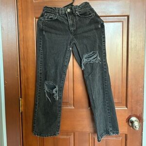 Black cropped GARAGE jeans